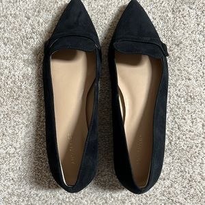 Ann Taylor black suede flats